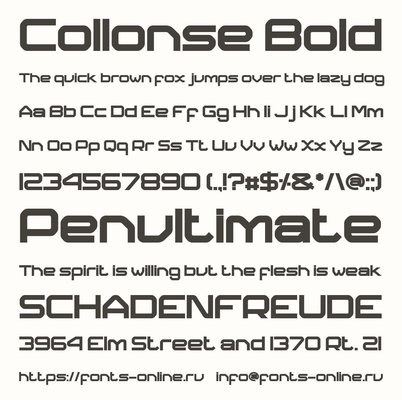 Collonse Bold Free Font Download